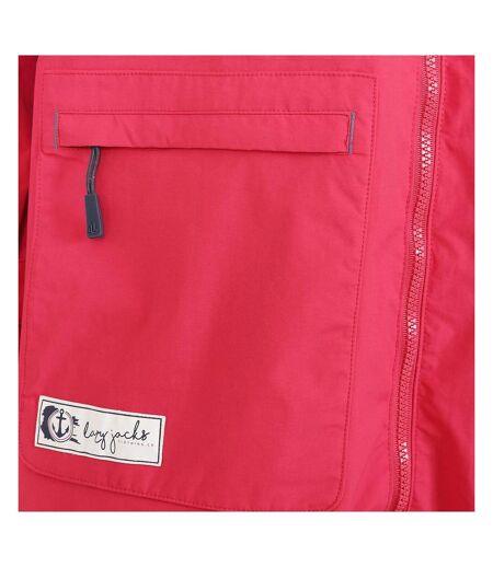 Veste Imperméable Femme Rose Rouge À Lèvres Lazy Jacks