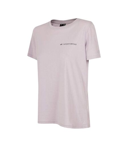 T-shirt Motif/style Imprimé Au Dos Femme Violet Clair 4F