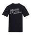 Mens Music Is The Answer T-shirt Black AWD-1