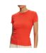 T-Shirt orange femme tommy hilfiger dw0dw17383 - l-1