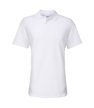 Polo adulte blanc Gildan