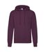 Sweat À Capuche Classic Homme Bordeaux Fruit Of The Loom-1