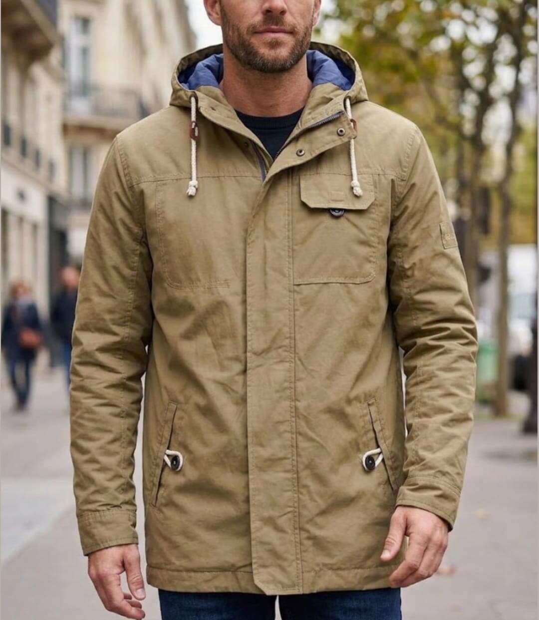WINCHESTER GARDEN1B — Blouson coupe-vent beige : protection déperlante et légèreté-1