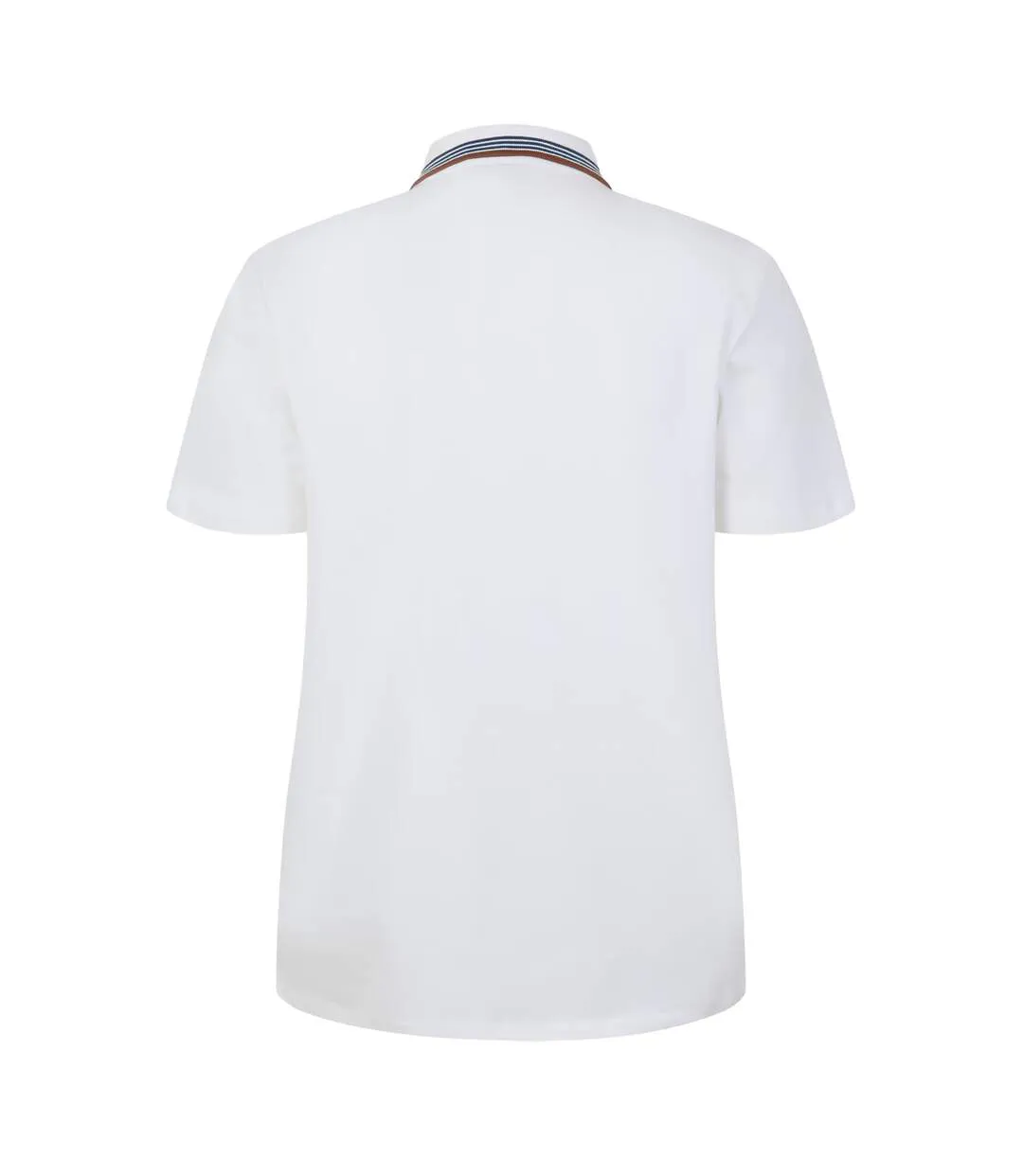 Mens Quarter Zip Polo Shirt White Paul Smith-3