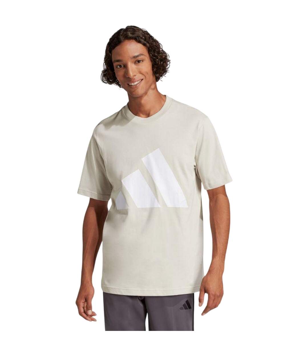 T-shirt Essentials Homme Beige Adidas-1