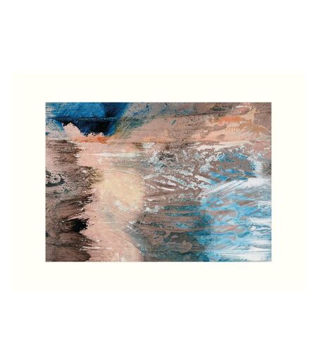 Luanna Flammia - Imprimé OCEAN WISHES (Marron / Bleu / Blanc cassé) (50cm x 40cm) - UTPM5464