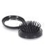 Brosse & Miroir de Sac Nomade 7cm Noir-1