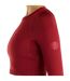 Womens/ladies Pro Long-sleeved Training Crop Top Sundried Tomato Umbro-4
