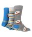 Wild Feet - 3 Pk Mens Novelty Food Themed Cotton Socks-1