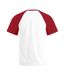 T-shirt Homme Blanc Rouge Promodoro-2