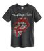 T-shirt union jack tongue adulte charbon Amplified