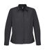 Womens/ladies Bailey Poplin Long-sleeved Shirt Black SOLS-1