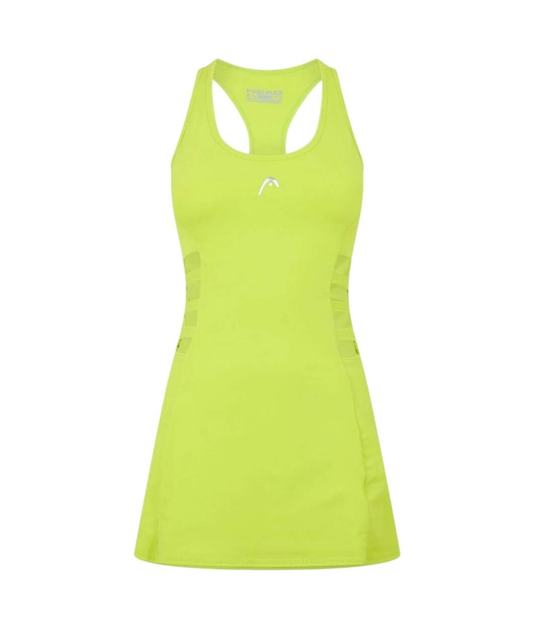 Womens/ladies Eos Slim Tennis Tank Dress Green Head-1