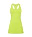 Womens/ladies Eos Slim Tennis Tank Dress Green Head-1