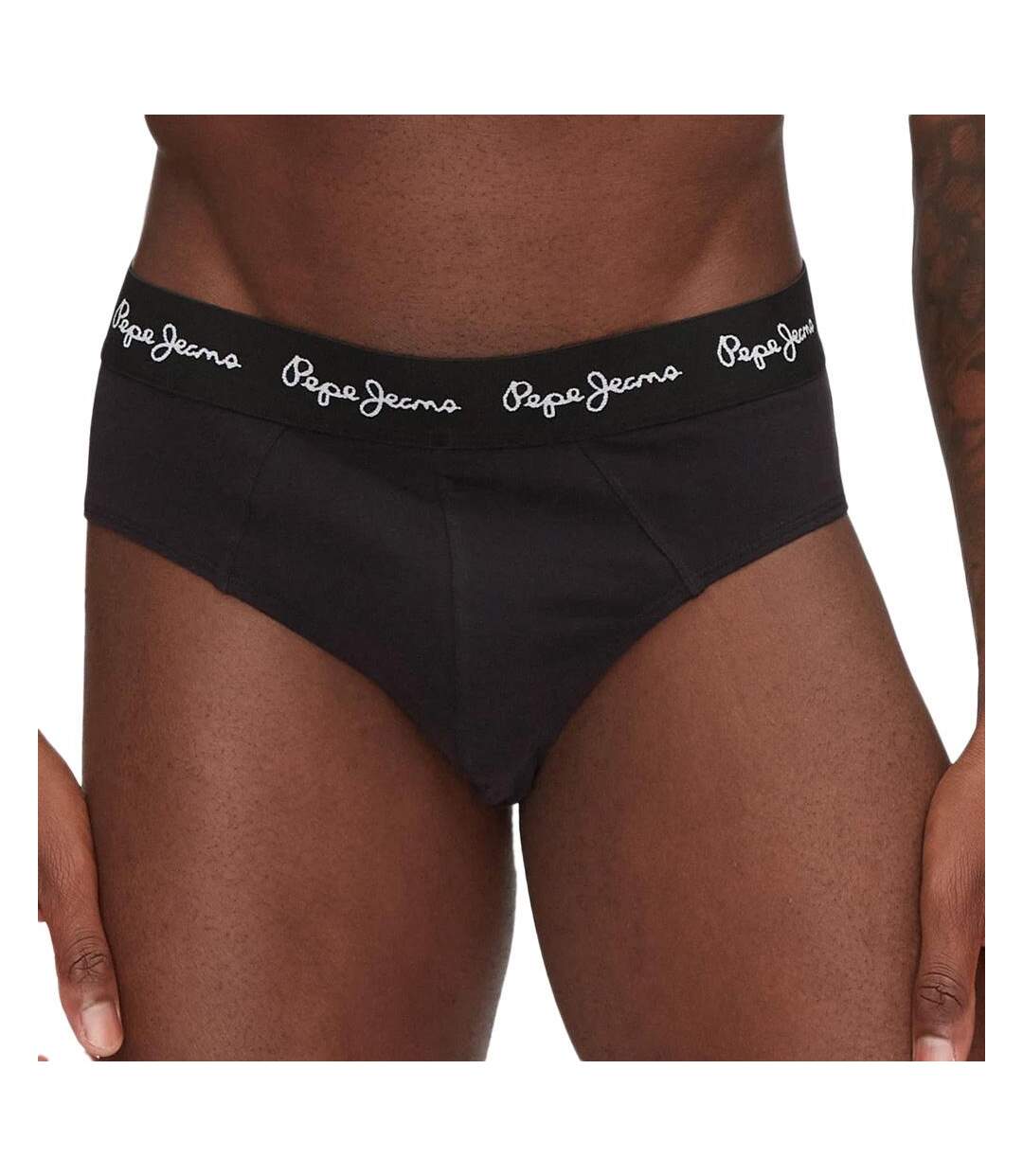 x3 slips noir homme pepe jeans pmu-2