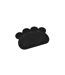 Tapis Repas pour Chien & Chat Pattes 40cm Noir