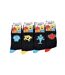 Chaussettes homme MONSIEUR MADAME en Coton -Assortiment modèles photos selon arrivages- - Pack de 4-2