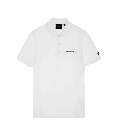 Polo homme blanc / noir vif Lyle & Scott Lyle & Scott