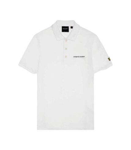 Polo homme blanc / noir vif Lyle & Scott Lyle & Scott