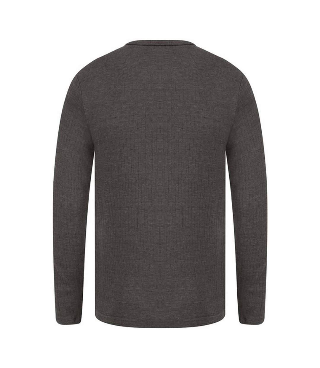 Absolute Apparel Mens Thermal Long Sleeve T-Shirt (Charcoal) - UTAB122-2