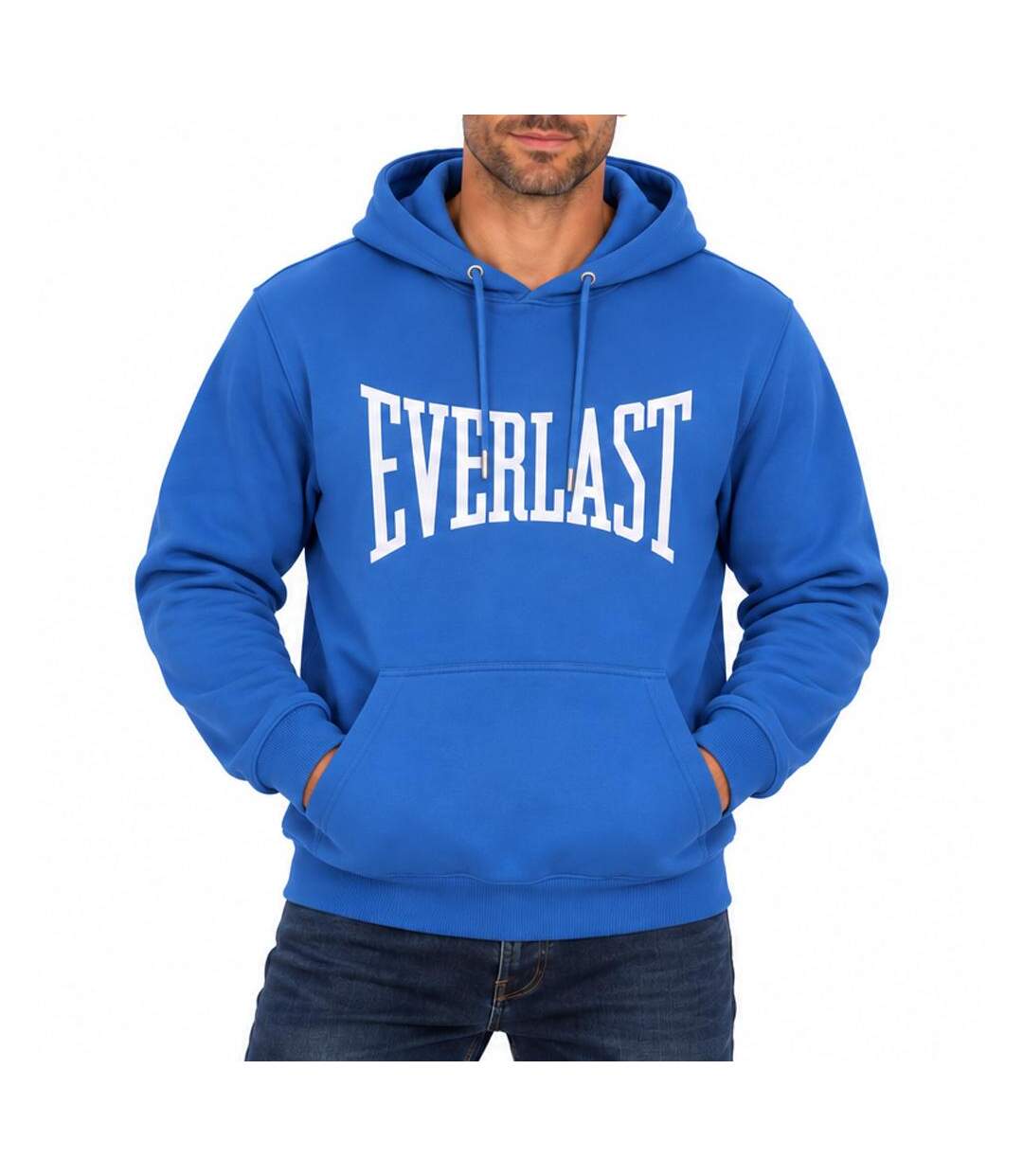 Sweat à capuche bleu homme everlast el022-1