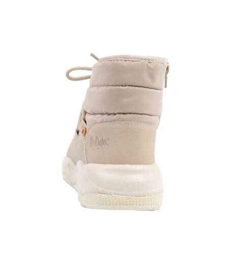 Après-skis Motif/style Logo Femme Beige Lee Cooper