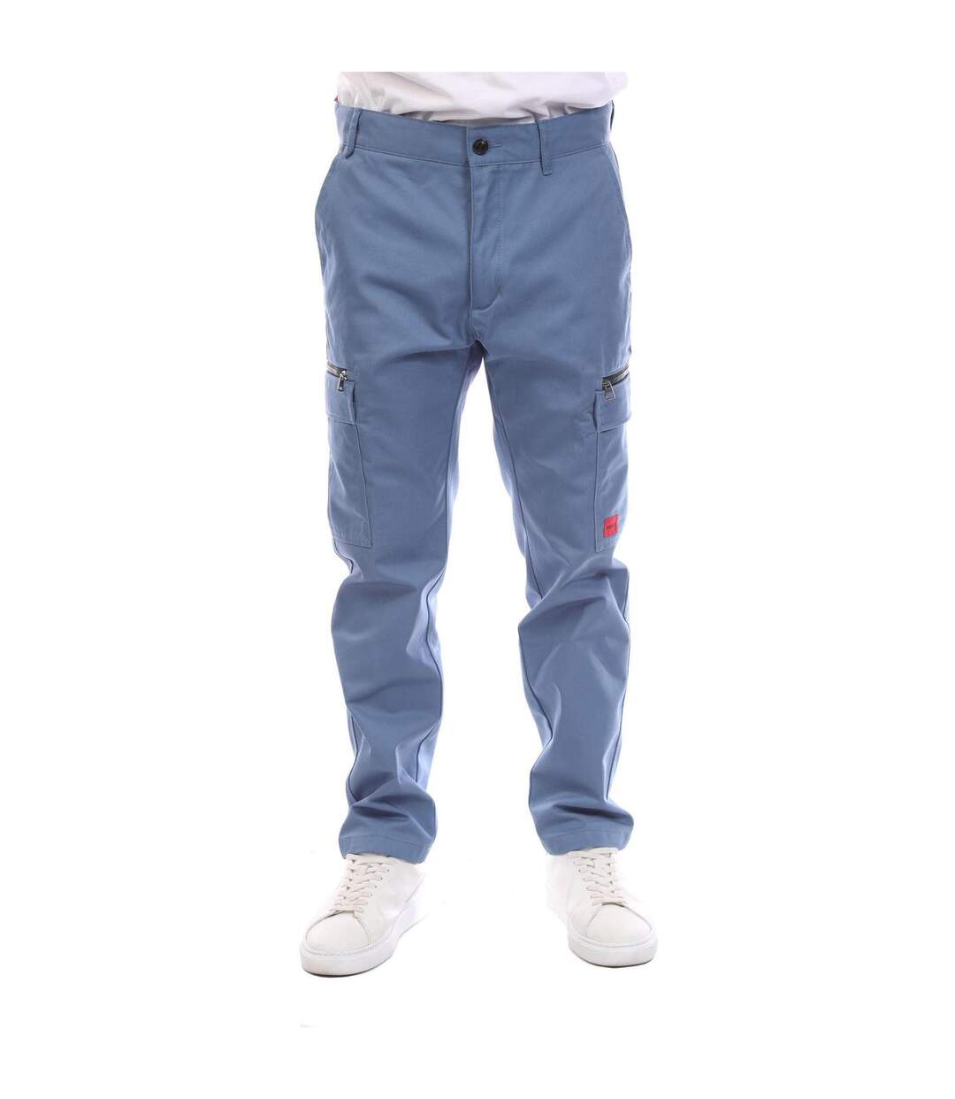 Mens Gilan231d Cargo Trousers Blue Hugo-2