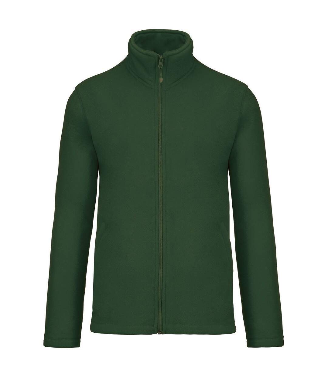 Veste micropolaire zippée - Homme - K911 - vert forêt-1