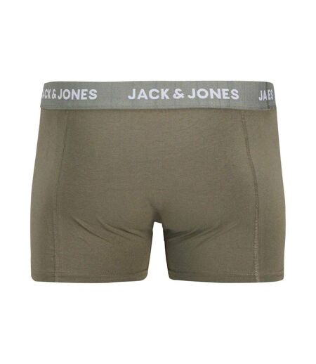 Lot De 3  Boxers Motif/style Uni Homme Gris Kaki Jack And Jones