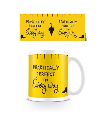 Mary Poppins Practically Perfect Mug (Yellow) (One Size) - UTPM2140