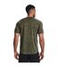 T-shirt Manches Courtes Motif/style Chiné Tech 2.0 Homme Vert Olive Under Armour-3