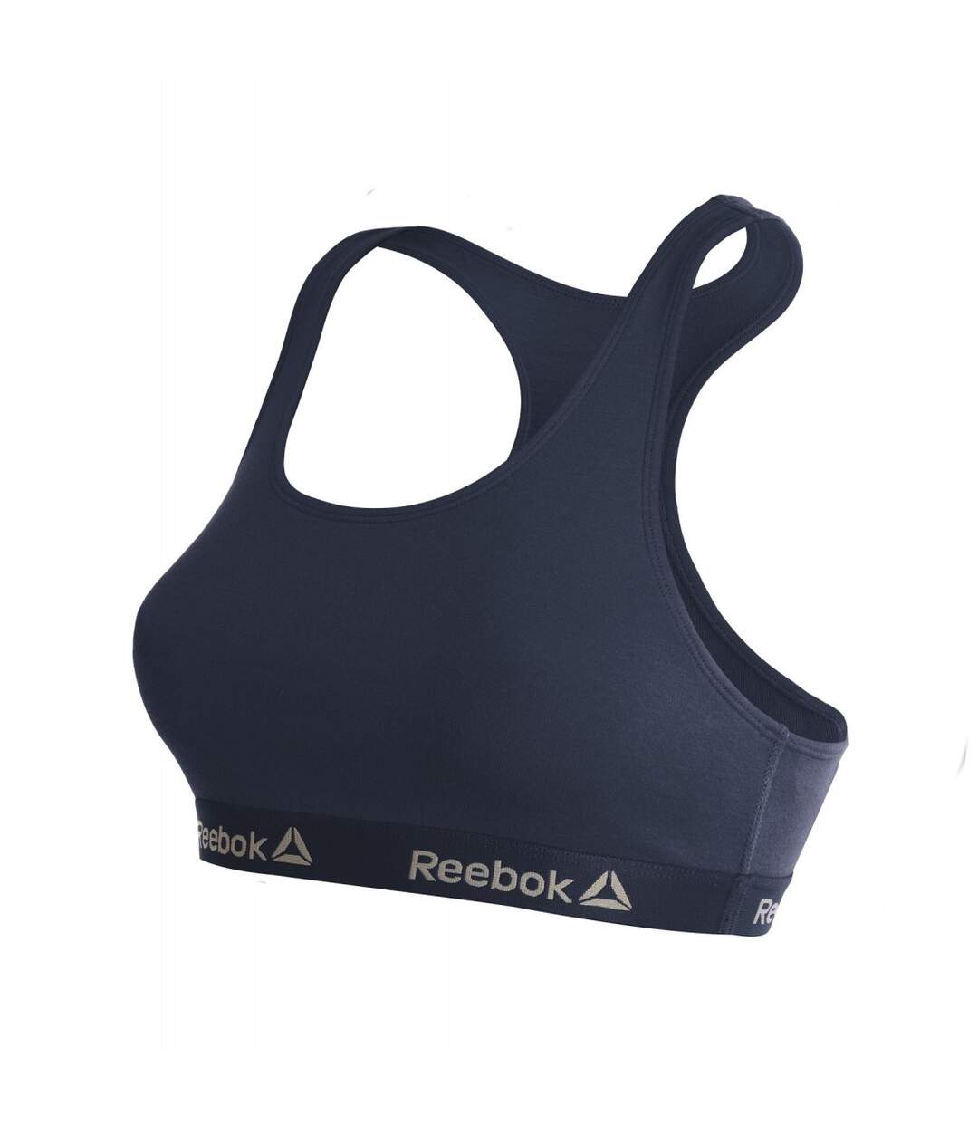 Brassière Femme Unie Coton REEBOK Noire-1