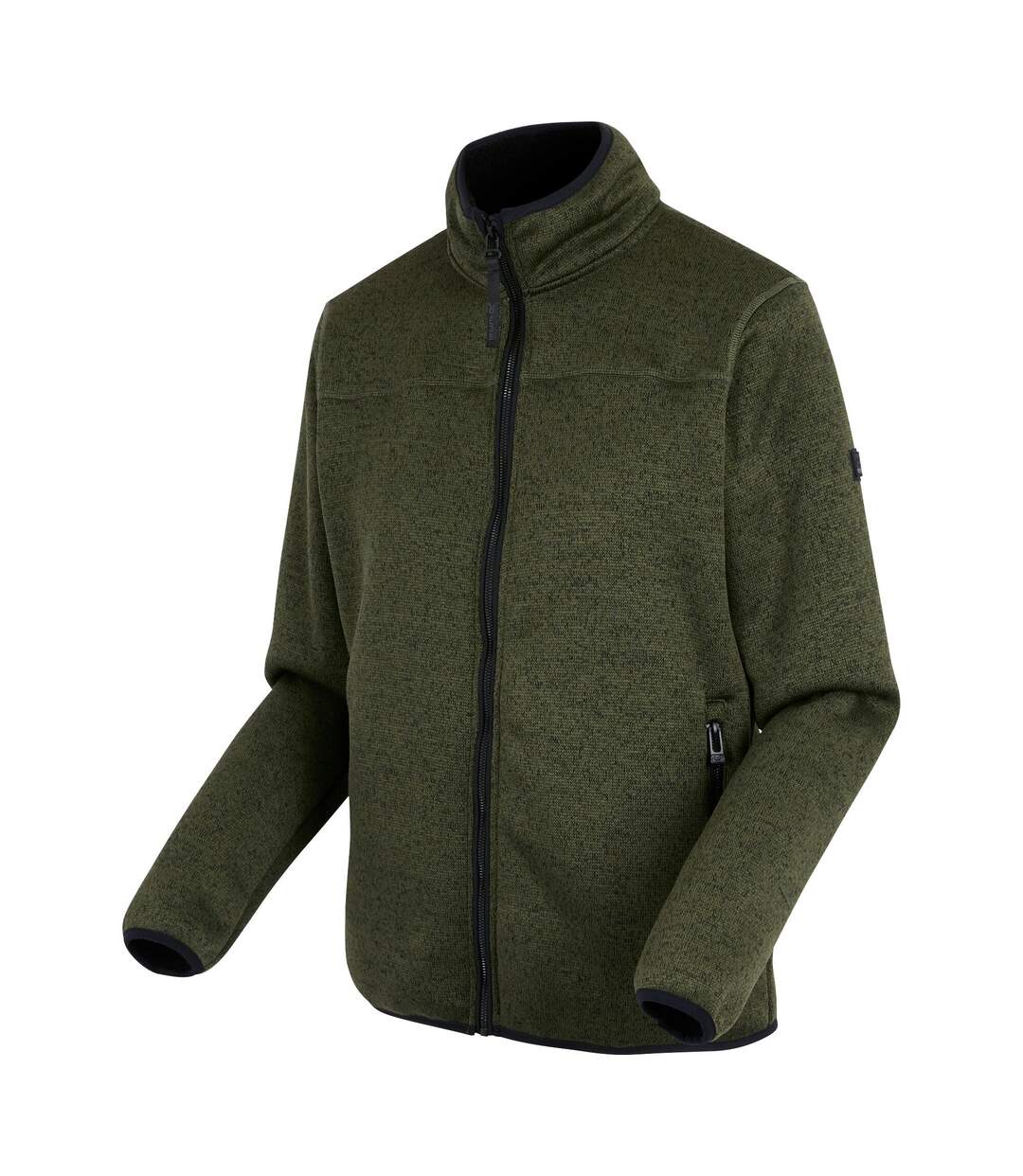 Veste Polaire Col Montant Branleigh Homme Vert Kaki Foncé Regatta-4