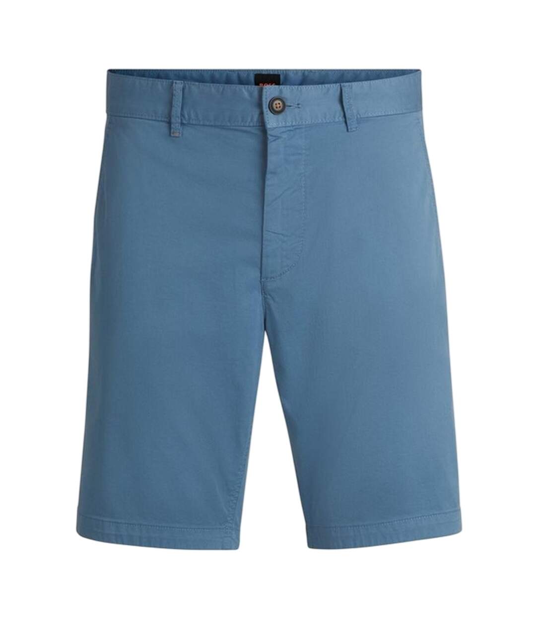 Mens Slim Chino Shorts Blue Boss-2
