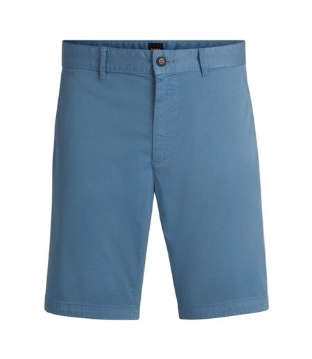 Mens Slim Chino Shorts Blue Boss