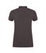 Henbury Womens/Ladies Micro-Fine Short Sleeve Polo Shirt (Steel Grey)