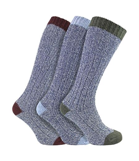 Sock Snob - 3 paires de chaussettes femme extra longues en laine douce et chaude