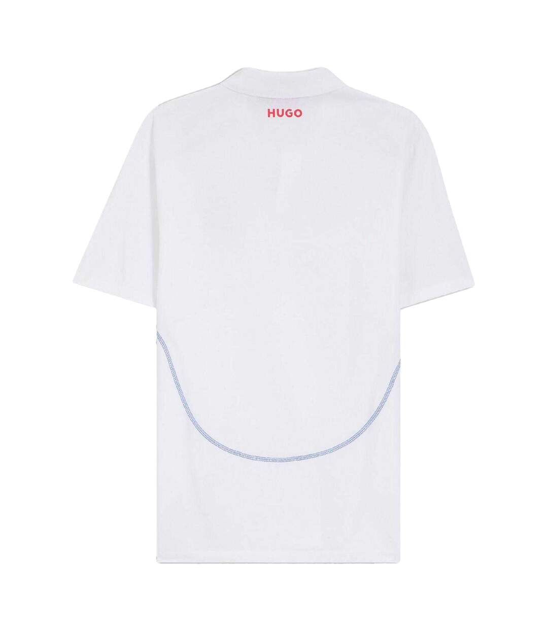 Mens Visa Cash App Racing Bulls F1 Polo Shirt White Hugo-2