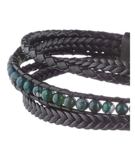 Bracelets noir geographical norway tresse onyx - taille unique