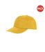 Lot de 2  casquettes houston adulte jaune Result