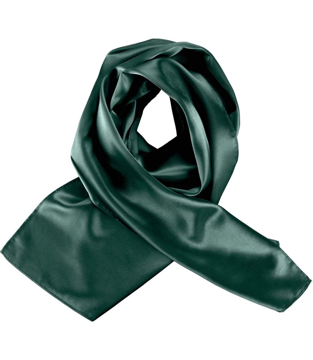 Foulard femme satiné - K861 - vert foncé-1