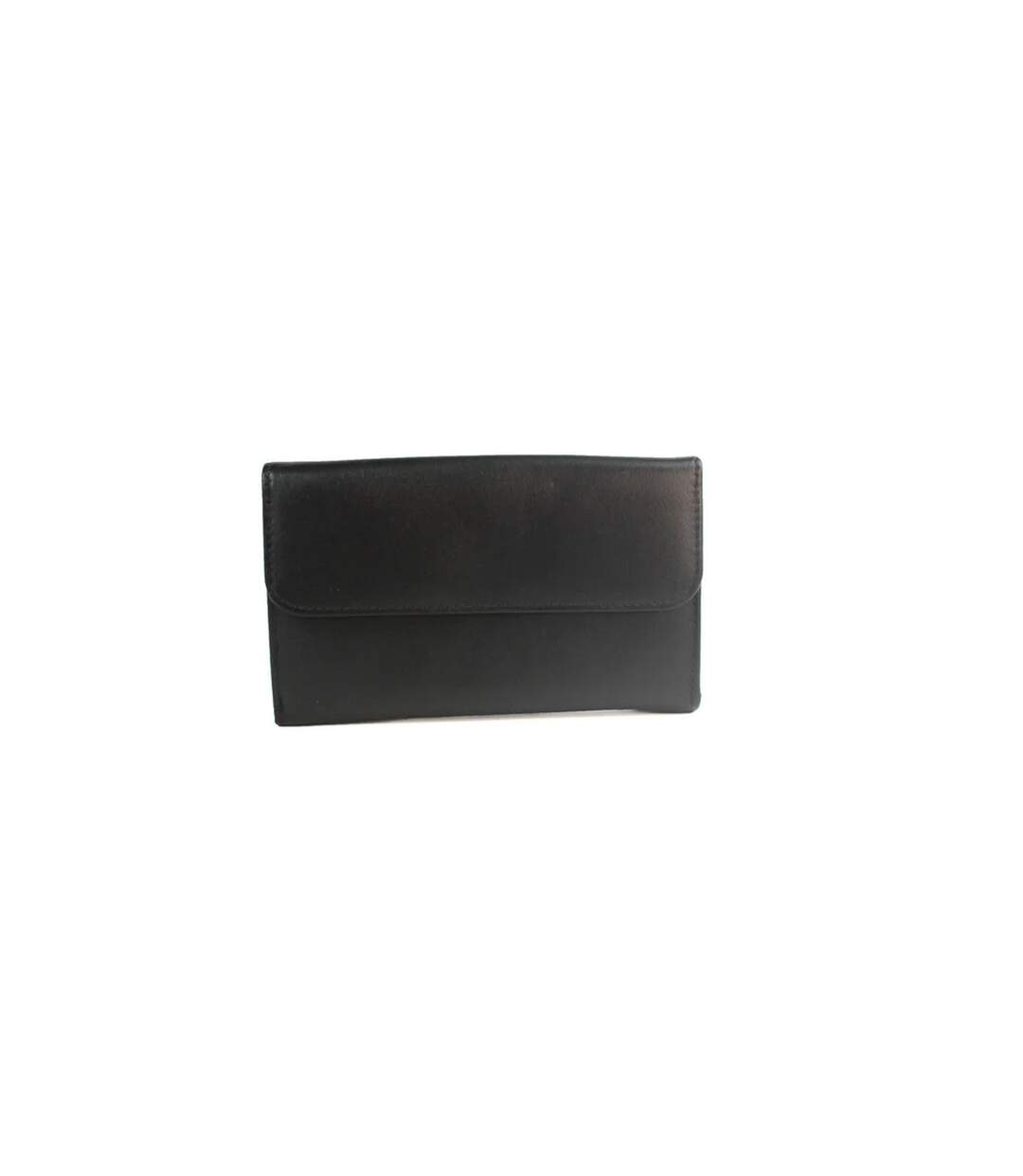 Bridget Contrast Leather Purse One Size Black Red Eastern Counties Leather-1