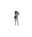 Womens/ladies Zebra Print Knitted Fitted Mini Skirt Black Missy Empire-1