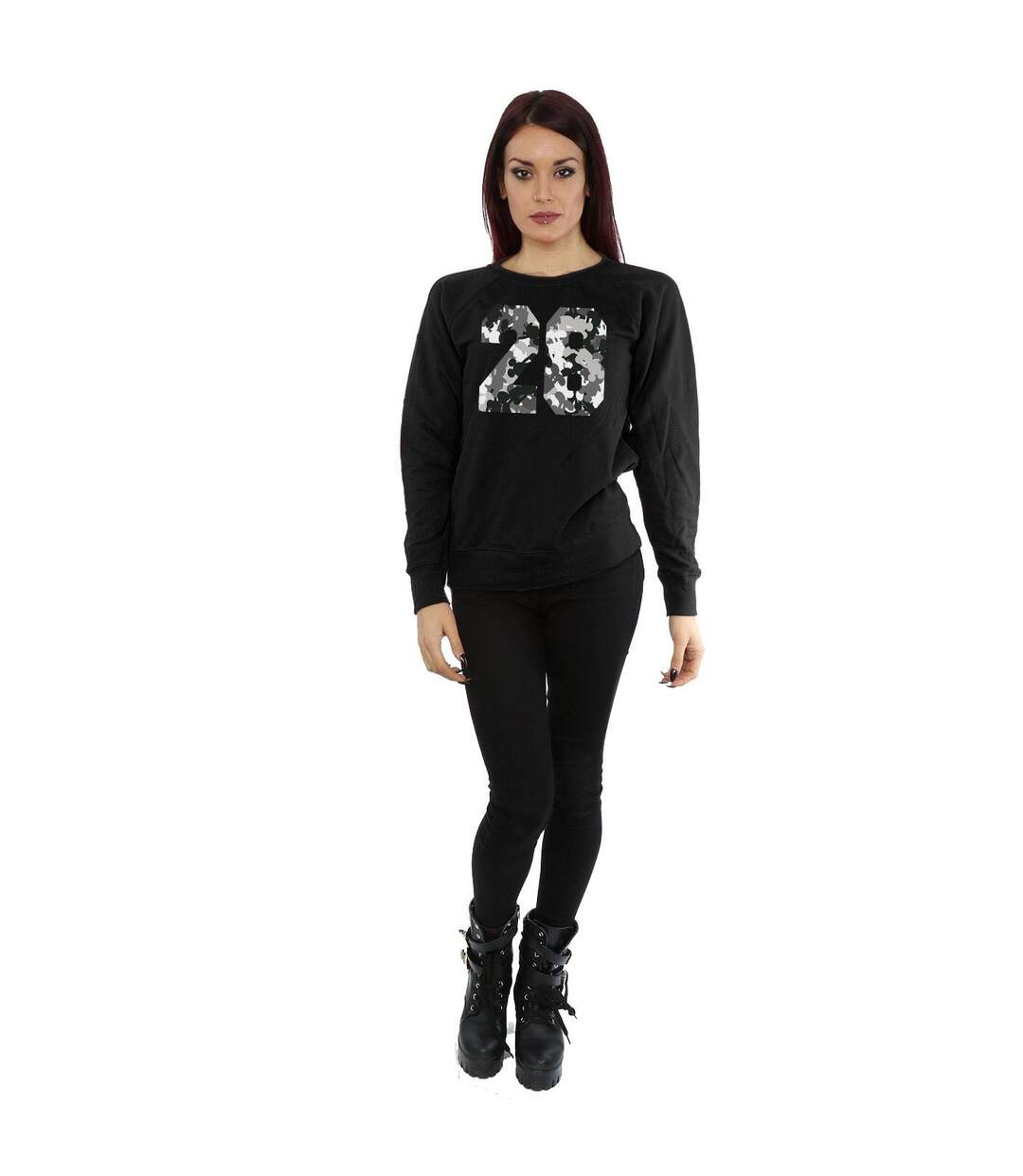 Disney - Sweat MICKEY MOUSE PATTERN - Femme (Noir) - UTBI8987-4