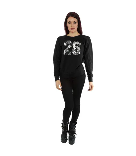 Disney - Sweat MICKEY MOUSE PATTERN - Femme (Noir) - UTBI8987