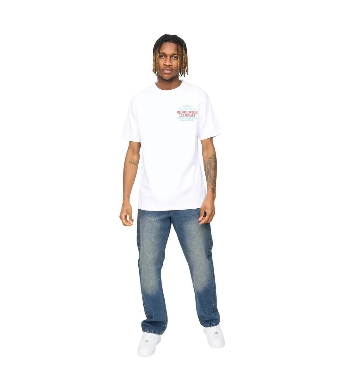 Mens Melrose T-shirt White Kings Will Dream-2