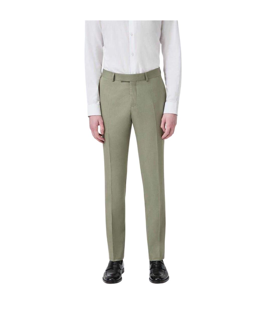 Pantalon Habillé Homme Vert Kaki Twisted Tailor-2
