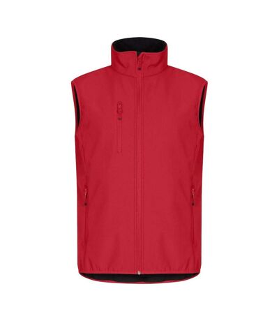 Mens classic soft shell jacket red Clique