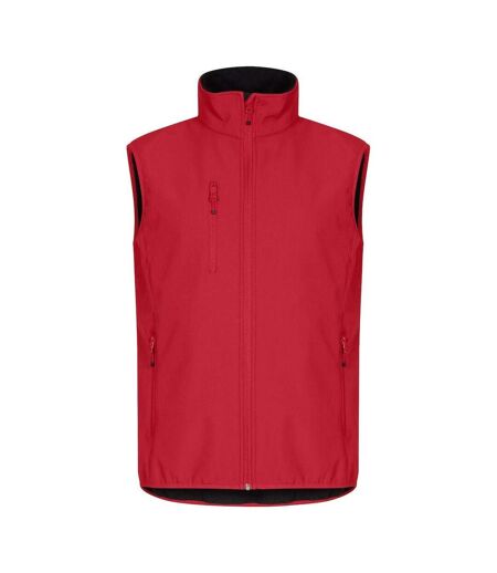 Mens classic soft shell jacket red Clique