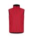 Mens classic soft shell jacket red Clique-1